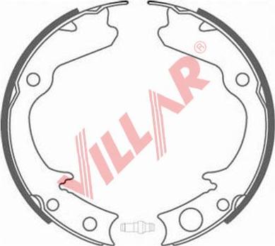 Villar 629.0832 - Комплект спирачна челюст, ръчна спирачка vvparts.bg