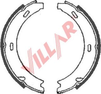 Villar 629.0824 - Комплект спирачна челюст, ръчна спирачка vvparts.bg