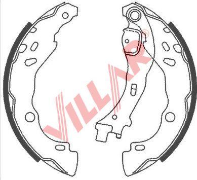 Villar 629.0872 - Комплект спирачна челюст vvparts.bg