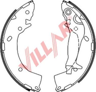 Villar 629.0877 - Комплект спирачна челюст vvparts.bg