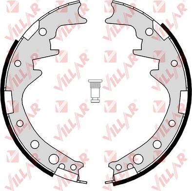 Villar 629.0392 - Комплект спирачна челюст vvparts.bg