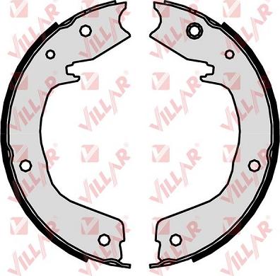 Villar 629.0312 - Комплект спирачна челюст, ръчна спирачка vvparts.bg