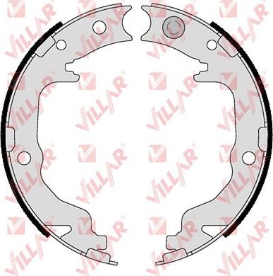 Villar 629.0211 - Комплект спирачна челюст, ръчна спирачка vvparts.bg