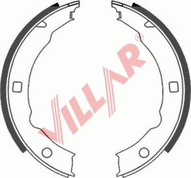 Villar 629.0795 - Комплект спирачна челюст, ръчна спирачка vvparts.bg