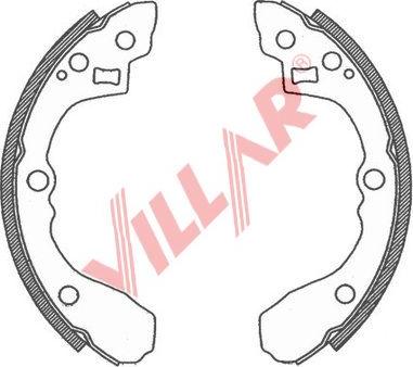 Villar 629.0790 - Комплект спирачна челюст vvparts.bg