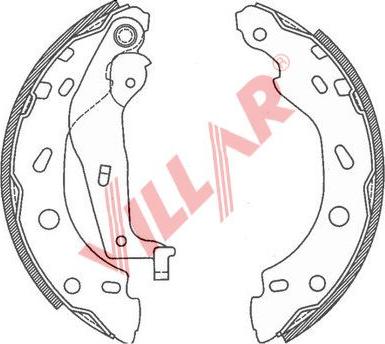 Villar 629.0792 - Комплект спирачна челюст vvparts.bg