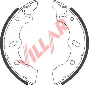 Villar 629.0744 - Комплект спирачна челюст vvparts.bg