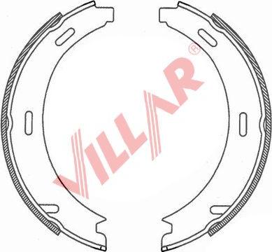 Villar 629.0746 - Комплект спирачна челюст, ръчна спирачка vvparts.bg