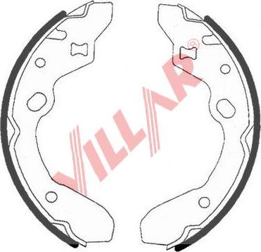 Villar 629.0741 - Комплект спирачна челюст vvparts.bg