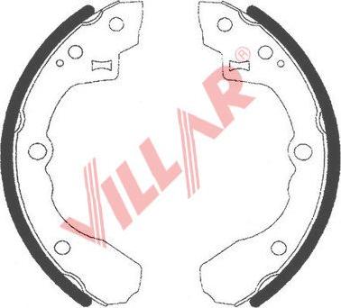 Villar 629.0743 - Комплект спирачна челюст vvparts.bg