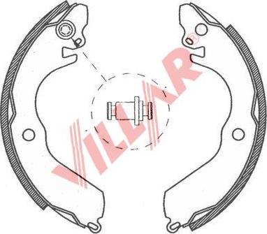 Villar 629.0750 - Комплект спирачна челюст vvparts.bg