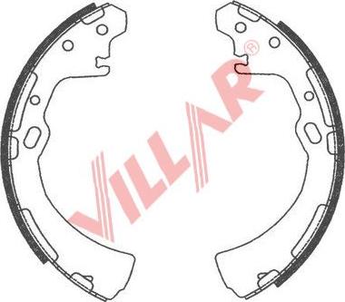 Villar 629.0751 - Комплект спирачна челюст vvparts.bg