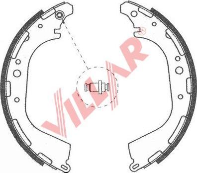 Villar 629.0753 - Комплект спирачна челюст vvparts.bg