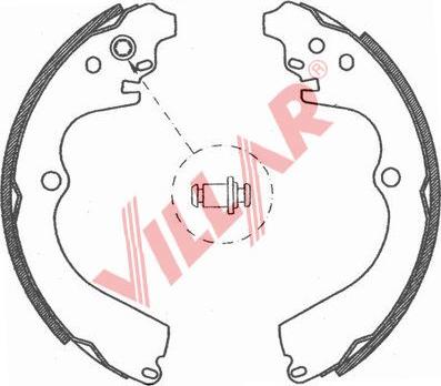 Villar 629.0766 - Комплект спирачна челюст vvparts.bg