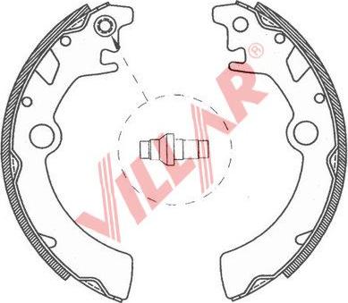 Villar 629.0768 - Комплект спирачна челюст vvparts.bg