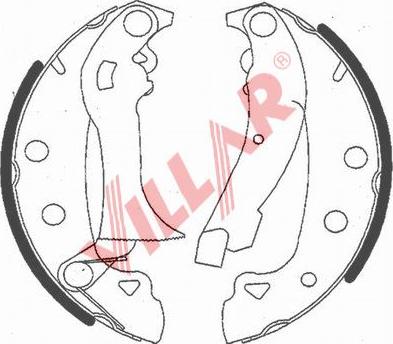 Villar 629.0767 - Комплект спирачна челюст vvparts.bg