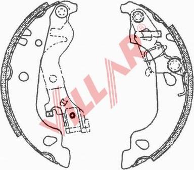 Villar 629.0709 - Комплект спирачна челюст vvparts.bg