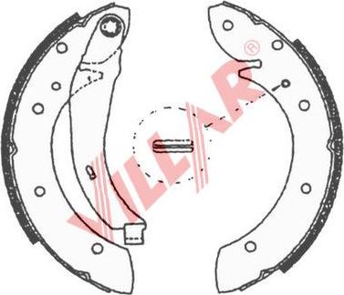 Villar 629.0705 - Комплект спирачна челюст vvparts.bg