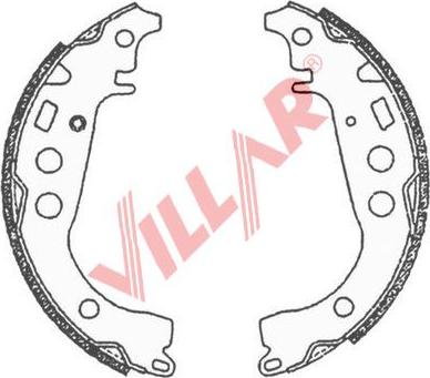 Villar 629.0707 - Комплект спирачна челюст vvparts.bg