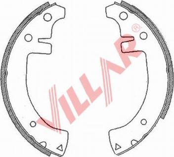 Villar 629.0714 - Комплект спирачна челюст vvparts.bg