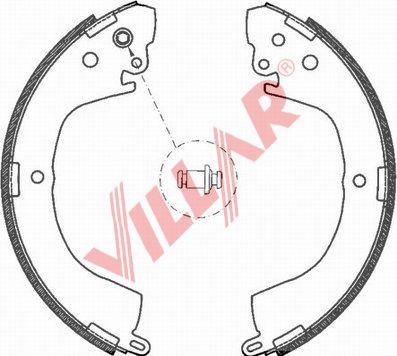 Villar 629.0718 - Комплект спирачна челюст vvparts.bg