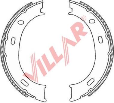 Villar 629.0786 - Комплект спирачна челюст, ръчна спирачка vvparts.bg