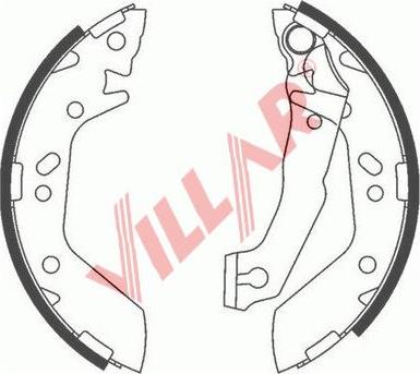 Villar 629.0780 - Комплект спирачна челюст vvparts.bg