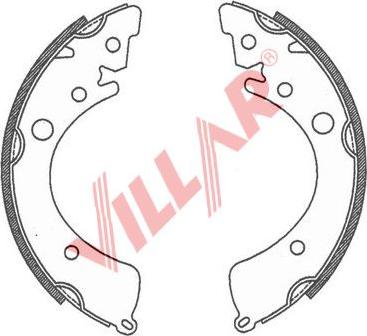 Villar 629.0735 - Комплект спирачна челюст vvparts.bg