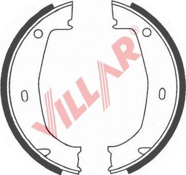 Villar 629.0730 - Комплект спирачна челюст, ръчна спирачка vvparts.bg