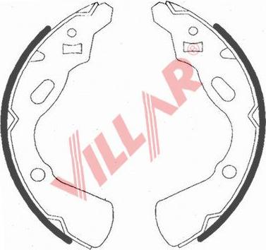 Villar 629.0737 - Комплект спирачна челюст vvparts.bg