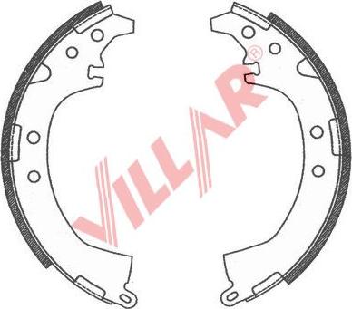 Villar 629.0776 - Комплект спирачна челюст vvparts.bg