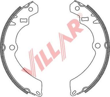 Villar 629.0770 - Комплект спирачна челюст vvparts.bg