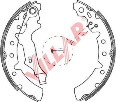 Villar 629.0778 - Комплект спирачна челюст vvparts.bg