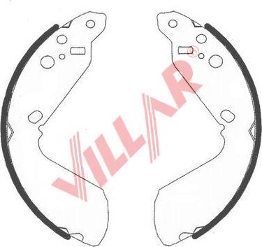 Villar 629.0772 - Комплект спирачна челюст vvparts.bg