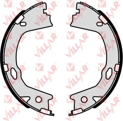 Villar 629.C202 - Комплект спирачна челюст, ръчна спирачка vvparts.bg