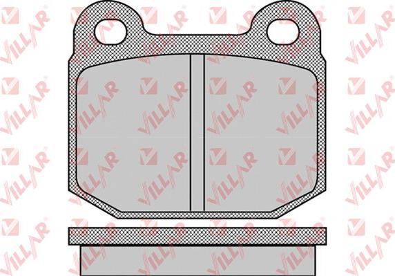 Villar 626.0947 - Комплект спирачно феродо, дискови спирачки vvparts.bg