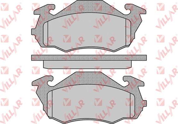 Villar 626.0959 - Комплект спирачно феродо, дискови спирачки vvparts.bg