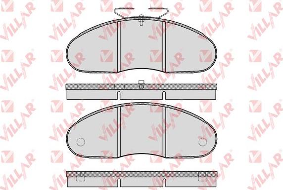 Villar 626.0961 - Комплект спирачно феродо, дискови спирачки vvparts.bg