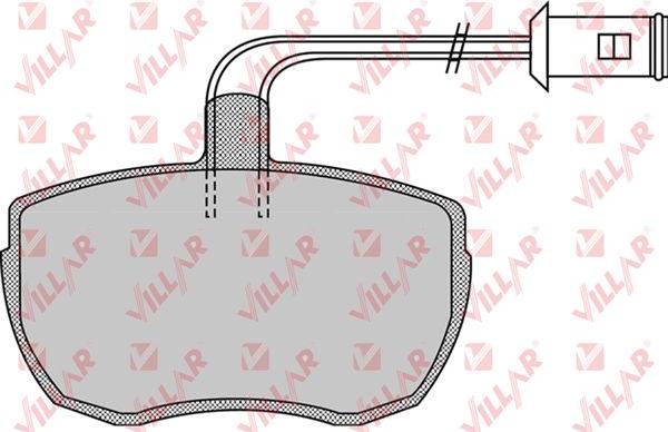 Villar 626.0968 - Комплект спирачно феродо, дискови спирачки vvparts.bg