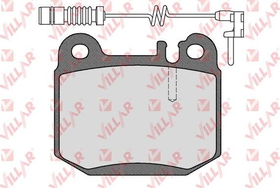 Villar 626.0901A - Комплект спирачно феродо, дискови спирачки vvparts.bg