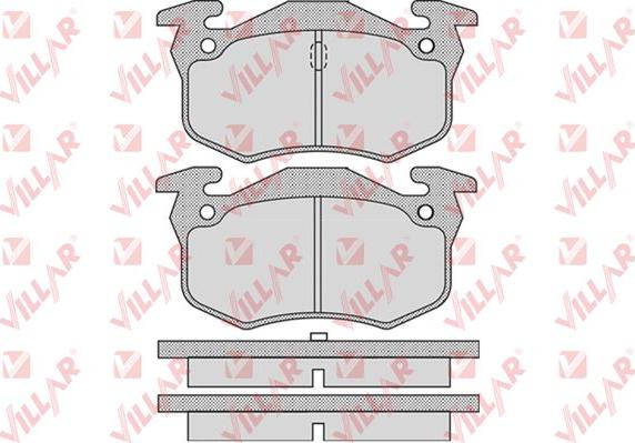 Villar 626.0914 - Комплект спирачно феродо, дискови спирачки vvparts.bg