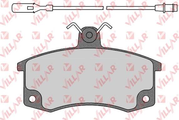 Villar 626.0988 - Комплект спирачно феродо, дискови спирачки vvparts.bg