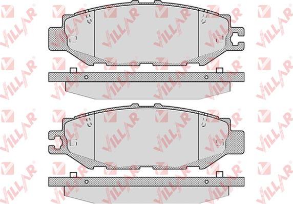 Villar 626.0939 - Комплект спирачно феродо, дискови спирачки vvparts.bg