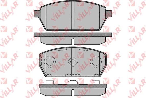 Villar 626.0936 - Комплект спирачно феродо, дискови спирачки vvparts.bg