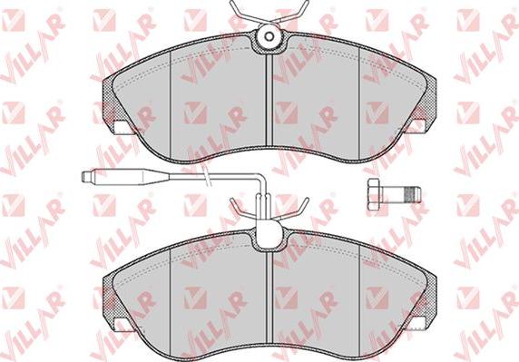 Villar 626.0494 - Комплект спирачно феродо, дискови спирачки vvparts.bg