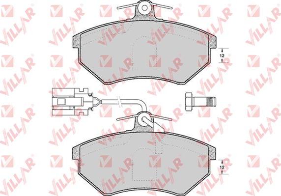 Villar 626.0495 - Комплект спирачно феродо, дискови спирачки vvparts.bg