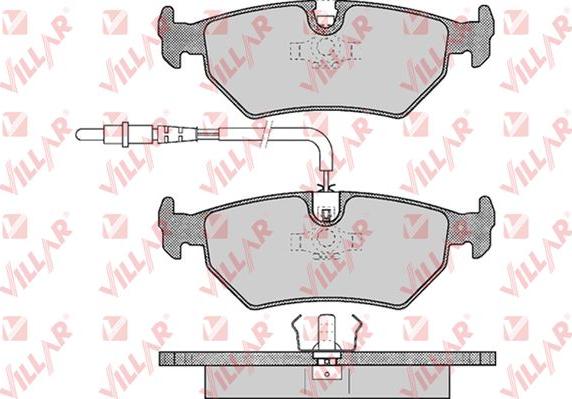 Villar 626.0497 - Комплект спирачно феродо, дискови спирачки vvparts.bg