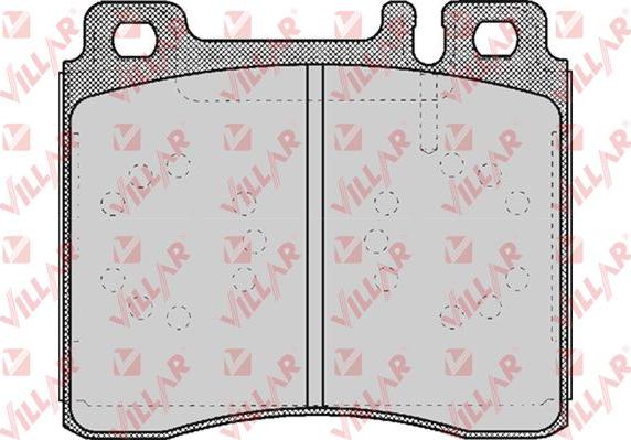 Villar 626.0446 - Комплект спирачно феродо, дискови спирачки vvparts.bg