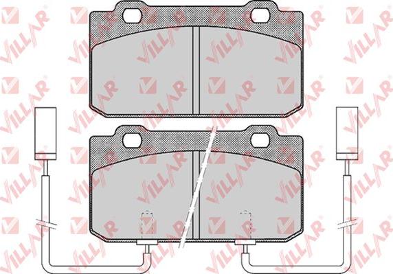 Villar 626.0442 - Комплект спирачно феродо, дискови спирачки vvparts.bg