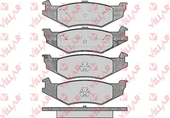 Villar 626.0456 - Комплект спирачно феродо, дискови спирачки vvparts.bg